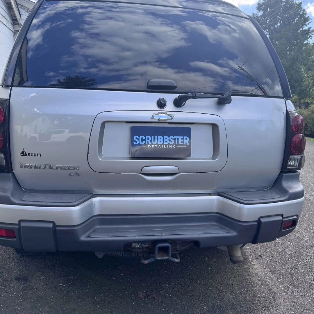 This owner's Chevy Trailblazer sat out for so long that it was about to start growing trees if we didn't hurry up and give it a detail 🌳 #detailingaddicts #detailing #satisfying #beforeafter #cleaning
