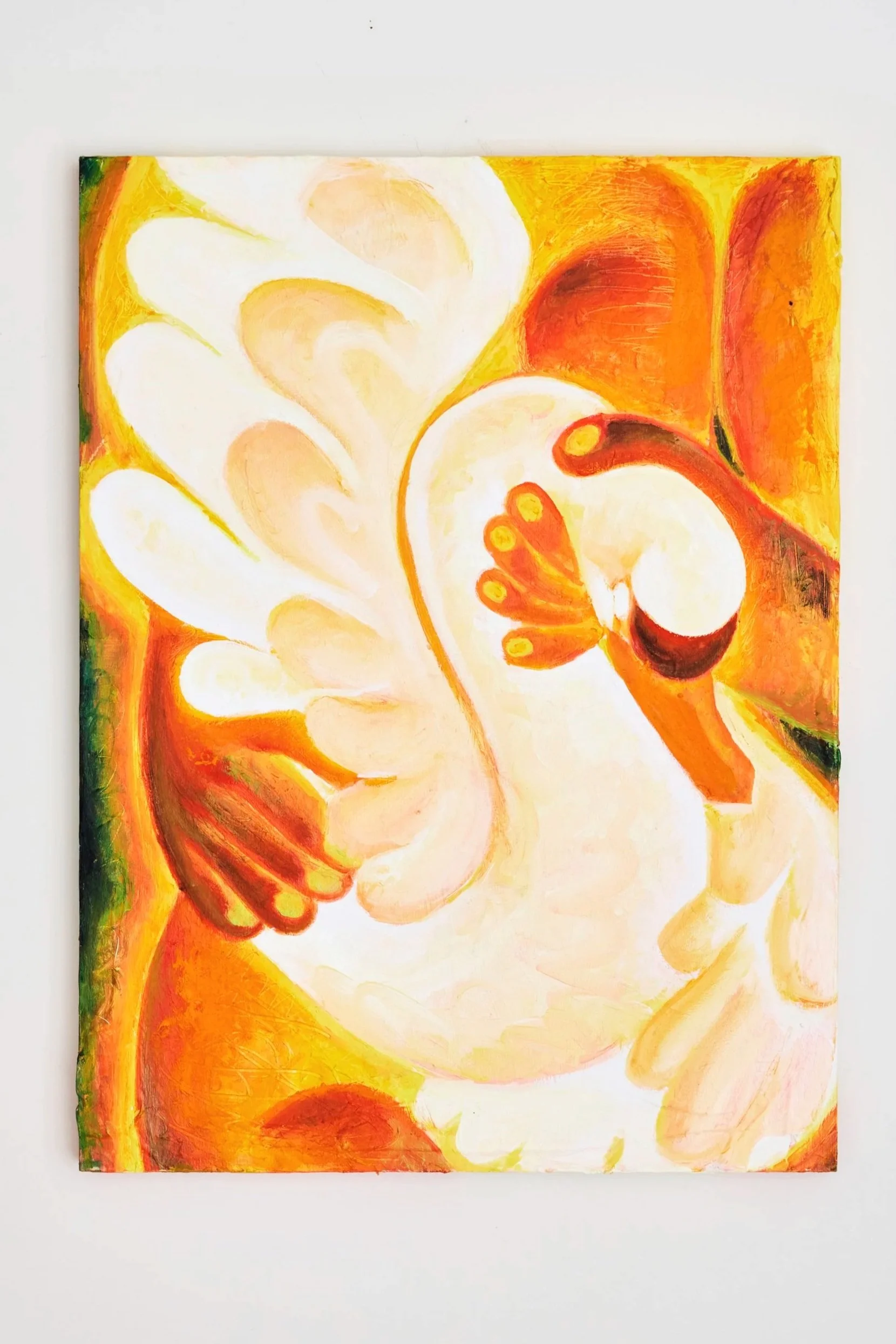 Shield / 2024 / oil on wood / cm. 40x30 photo ©Valentin Fougeray