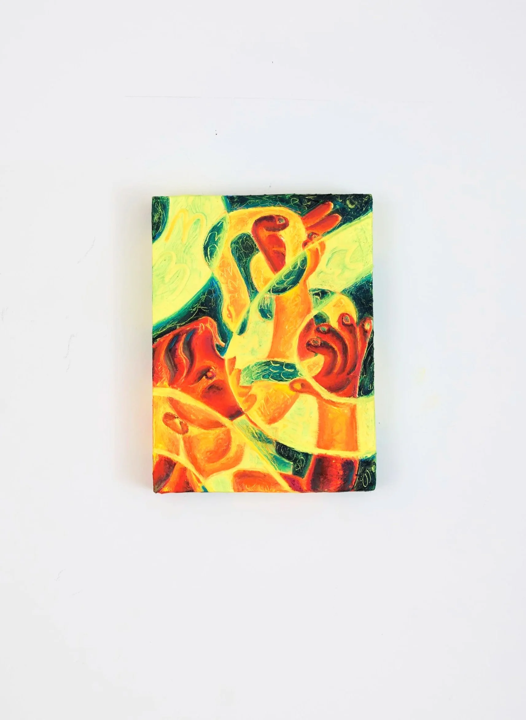 This is what you want/ 2024 / oil on wood / 20,3 x 15,24 cm / photo ©Valentin Fougeray