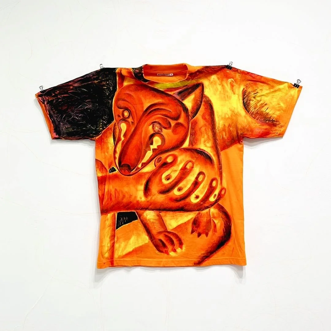"Armures", hand painted clothes, available at La Villa Noailles shop