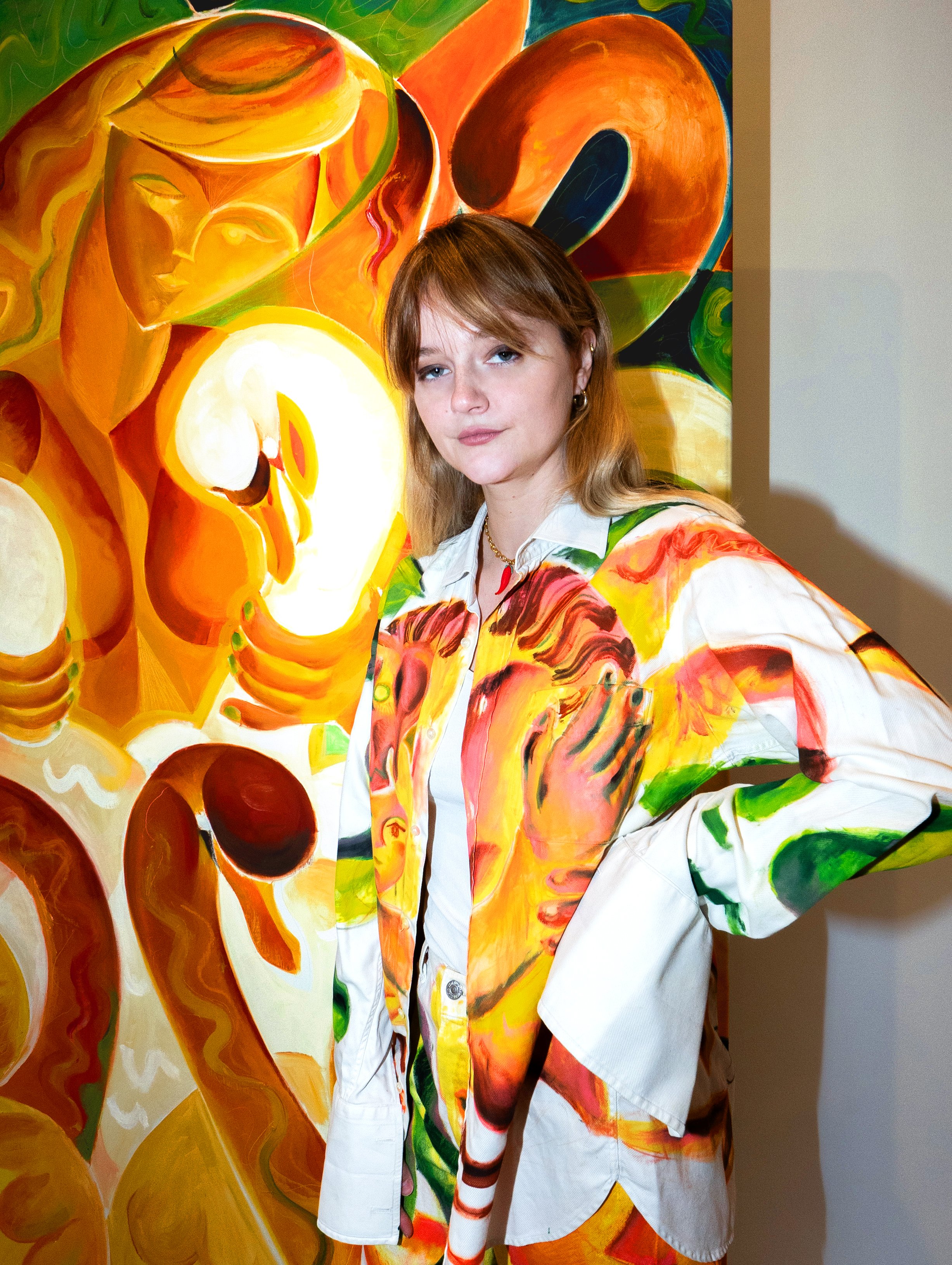 "Armures", hand painted clothes, available at La Villa Noailles shop 