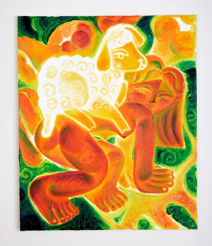 Got your back ! / oil on canvas / 2024 / cm. 60x50 / photo ©Valentin Fougeray
