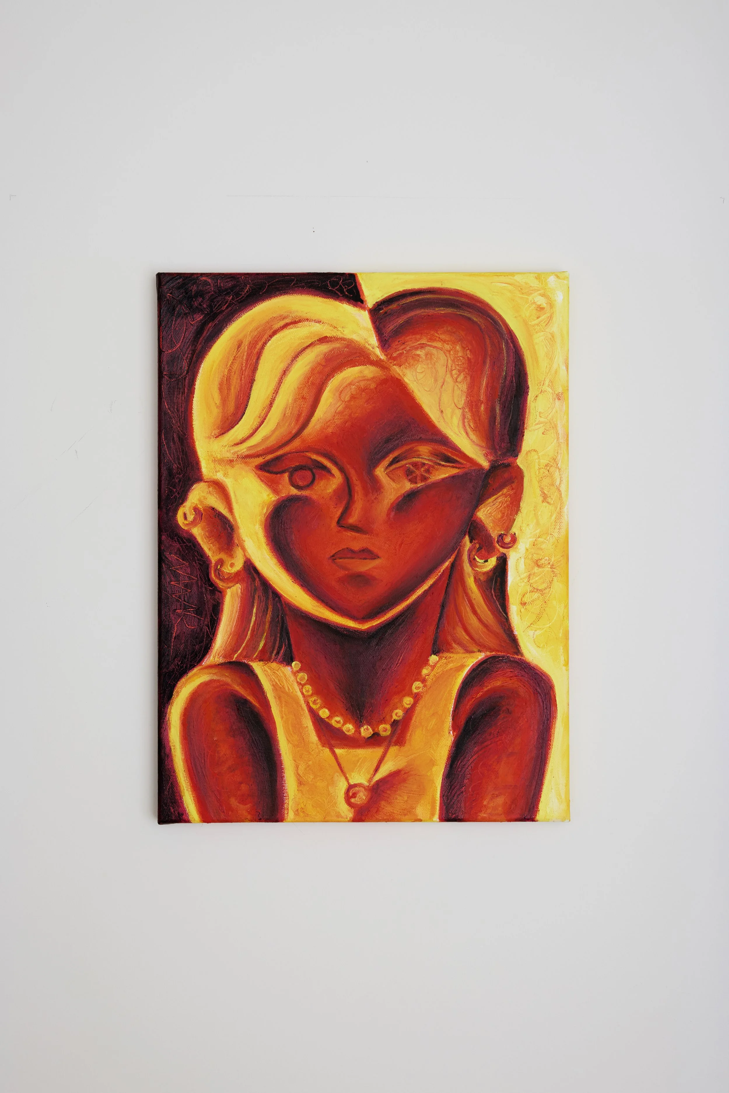 Paraphernalia, oil on canvas, 2024, cm. 40 x 30 photo ©Valentin Fougeray