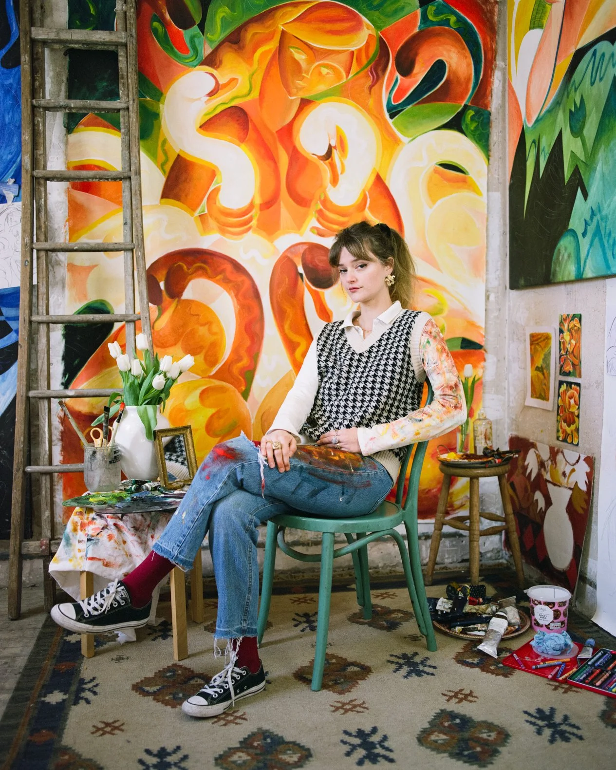 atelier studio cygne swan artiste peintre painter light painter peinture lumière symbolism abstract figurative emerging art paris painter mcnp art agency curator fauvism anais maar art modern contemporain neo modernism color couleur art color theory