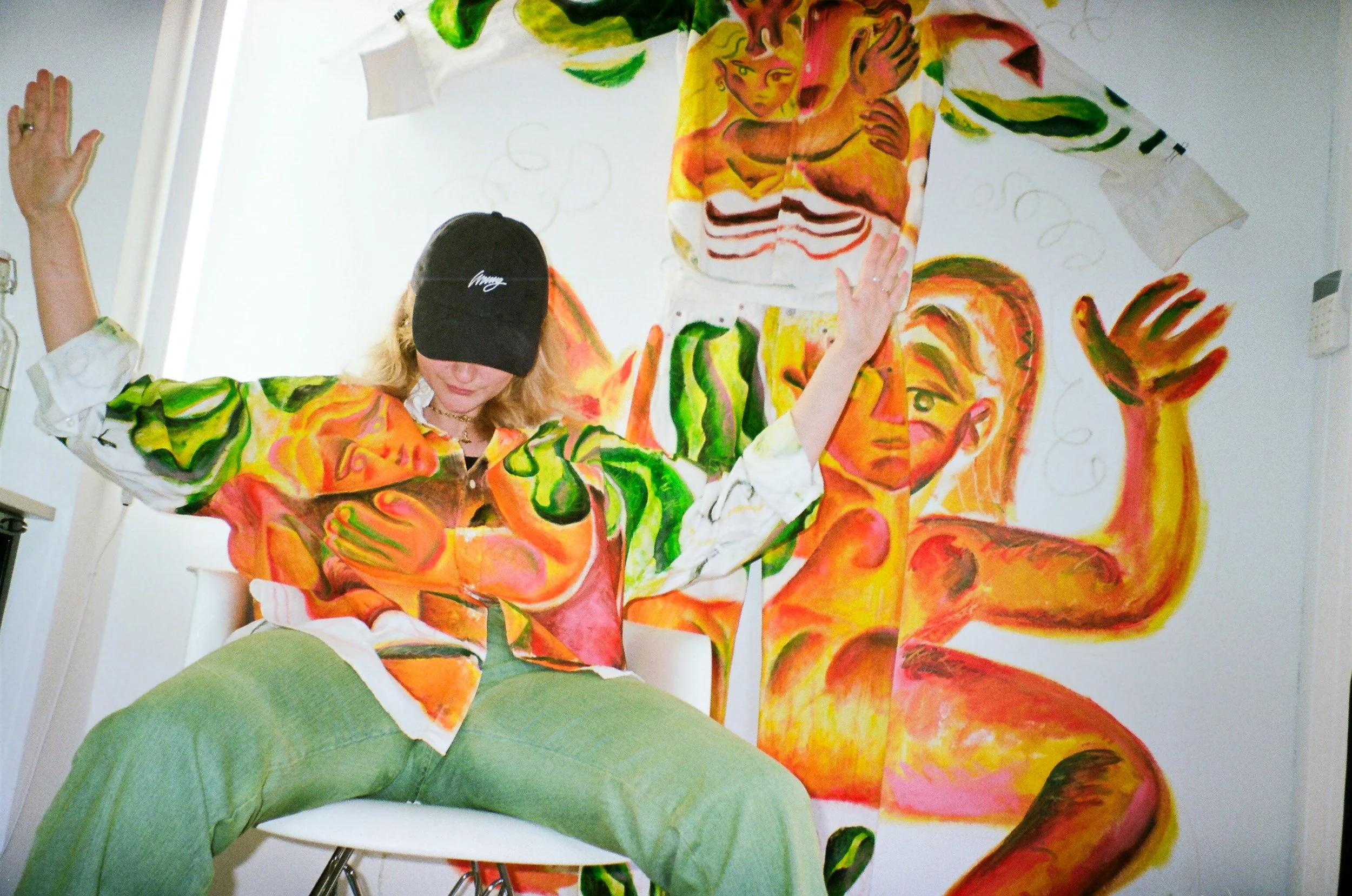 "Armures", hand painted clothes, available at La Villa Noailles shop
