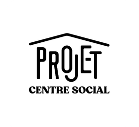 Logo du centre social PROJET, avec le texte 'PROJET' en haut, et 'CENTRE SOCIAL' en dessous.