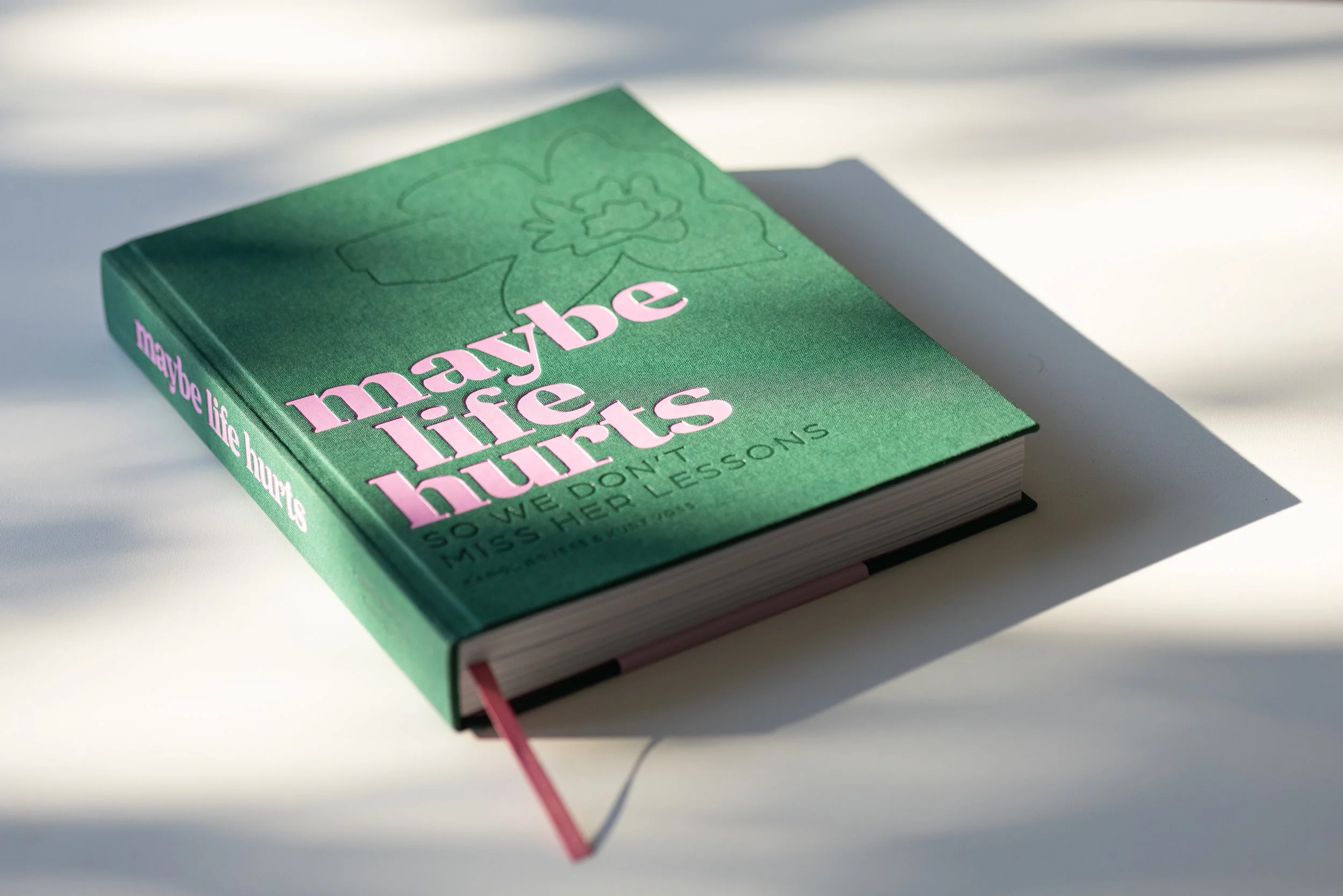 Maybe Life hurts aesthetic cover by Carol Bruess
