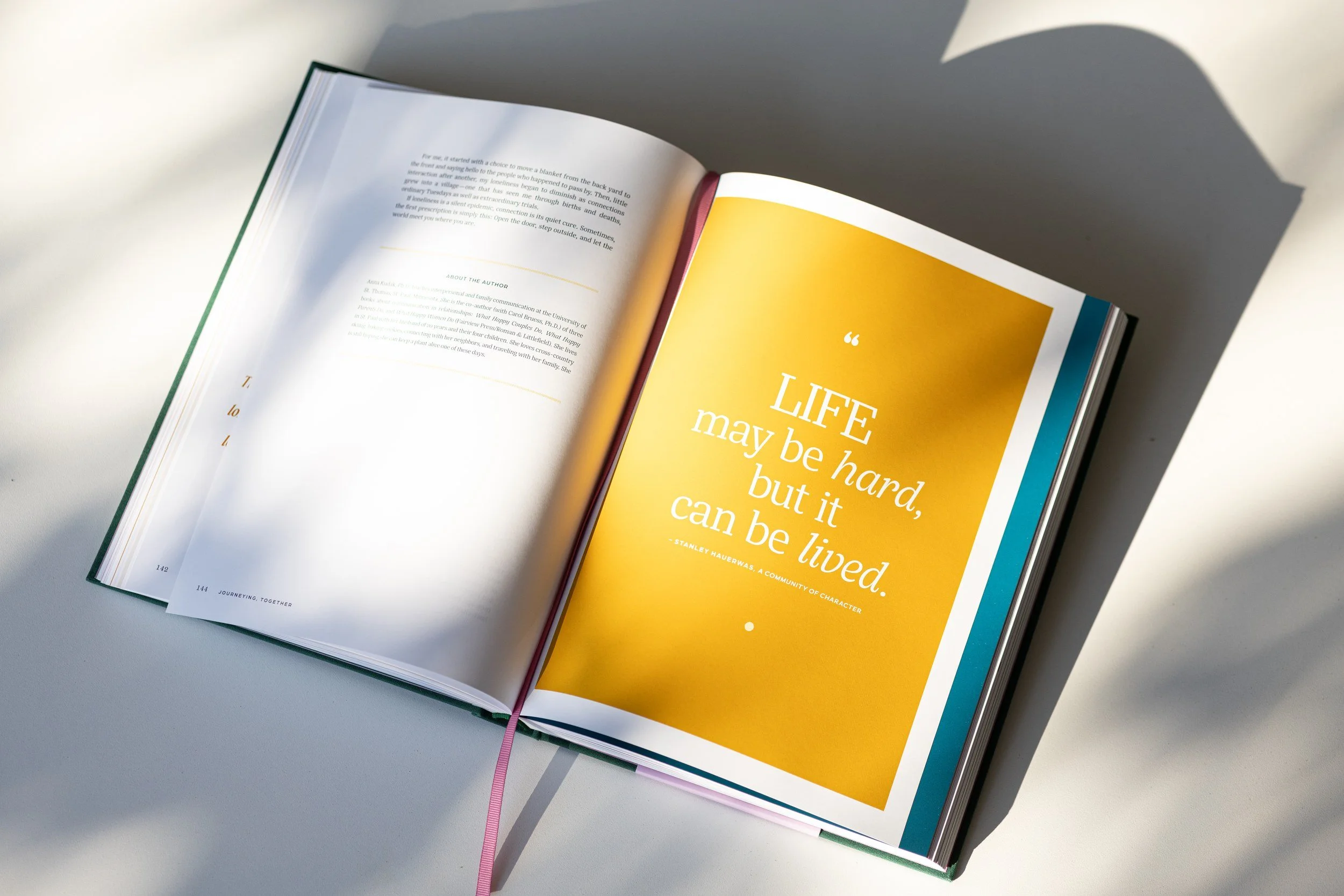 Maybe Life Hurts by Carol Bruess inside excerpt