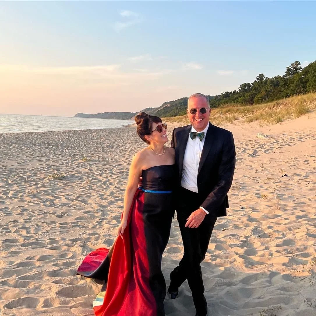 Carol and Brian Bruess on the Beach
