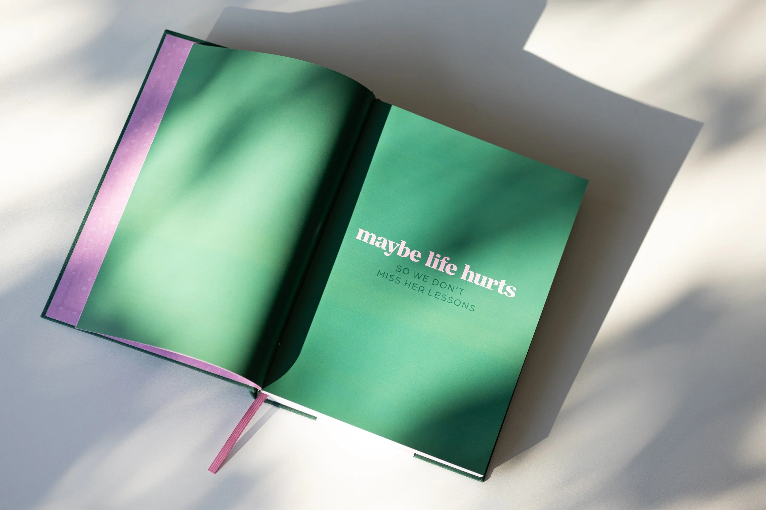 Maybe Life Hurts by Carol Bruess Inside cover