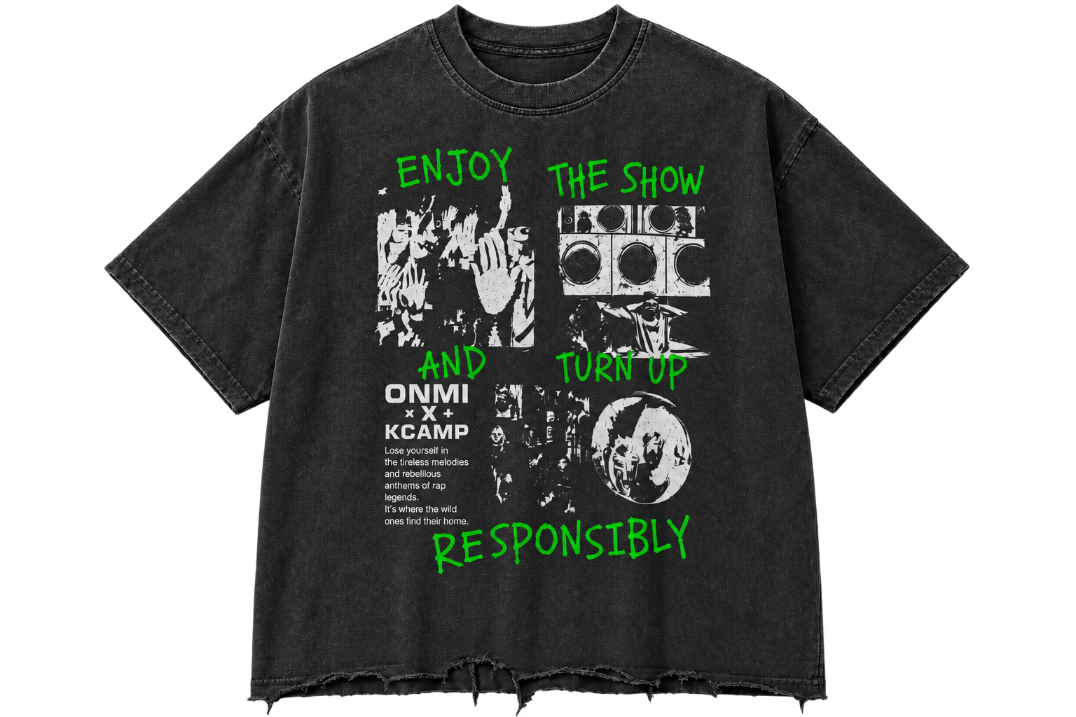 ONMI x K CAMP Turn Up Responsibly Tee