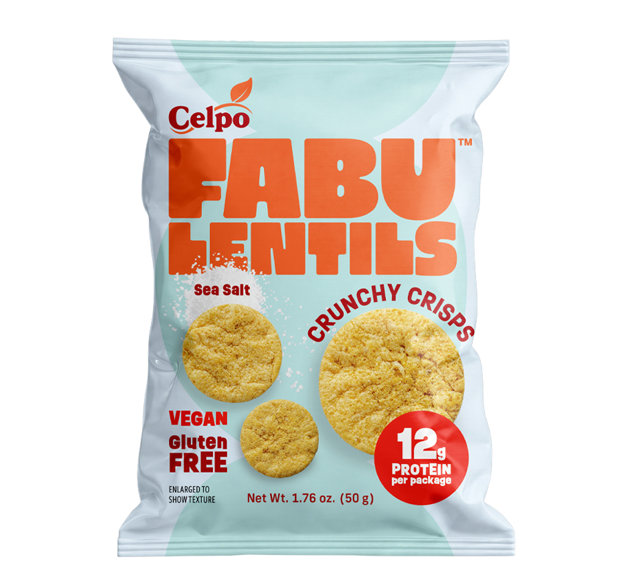 FabuLentils™ Sea Salt Crunchy Crisps (box of 18 pkgs.)
