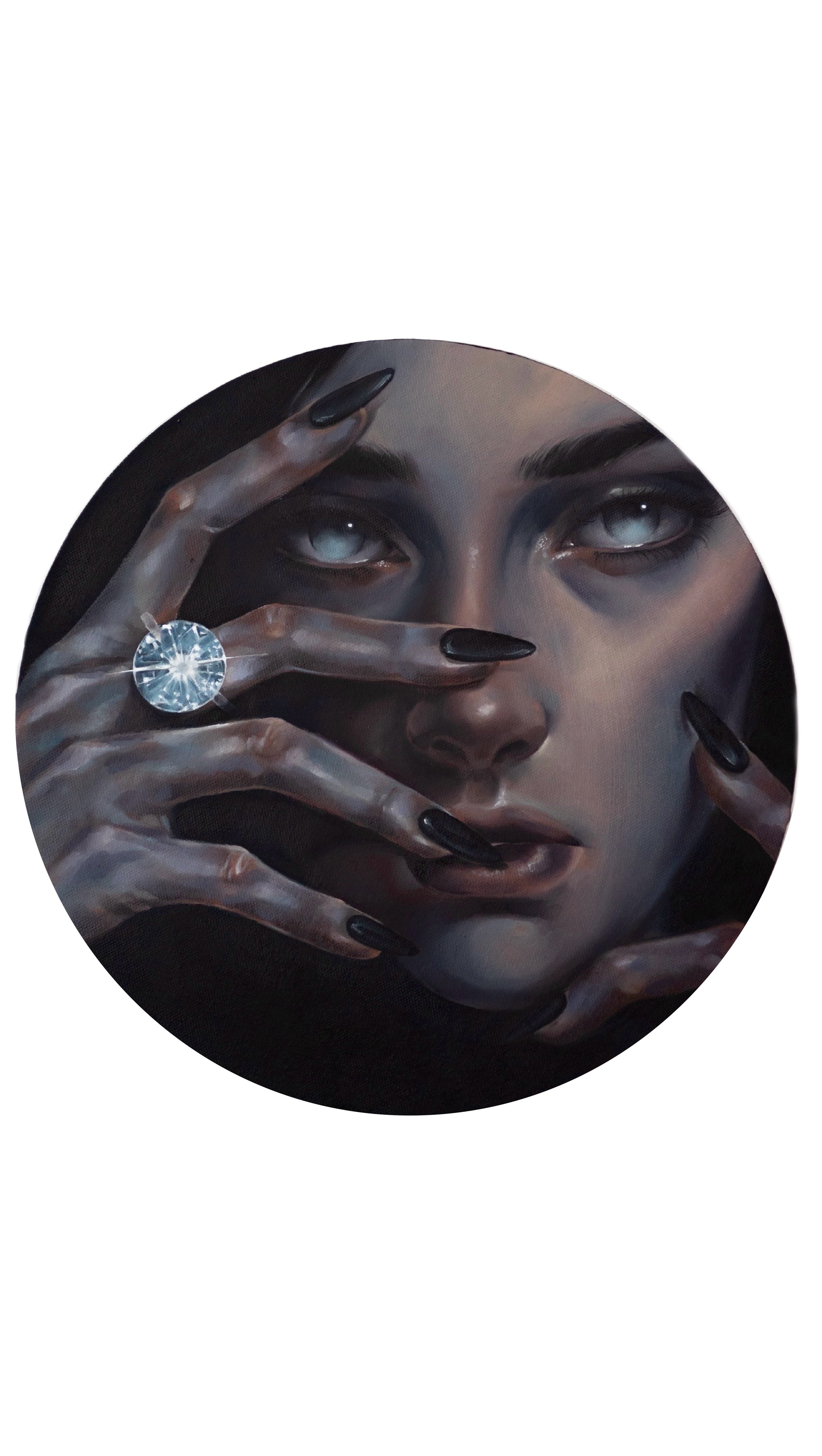 MISTRESS OF STONES  || 
40D CM \ OIL ON CANVAS \ 2025