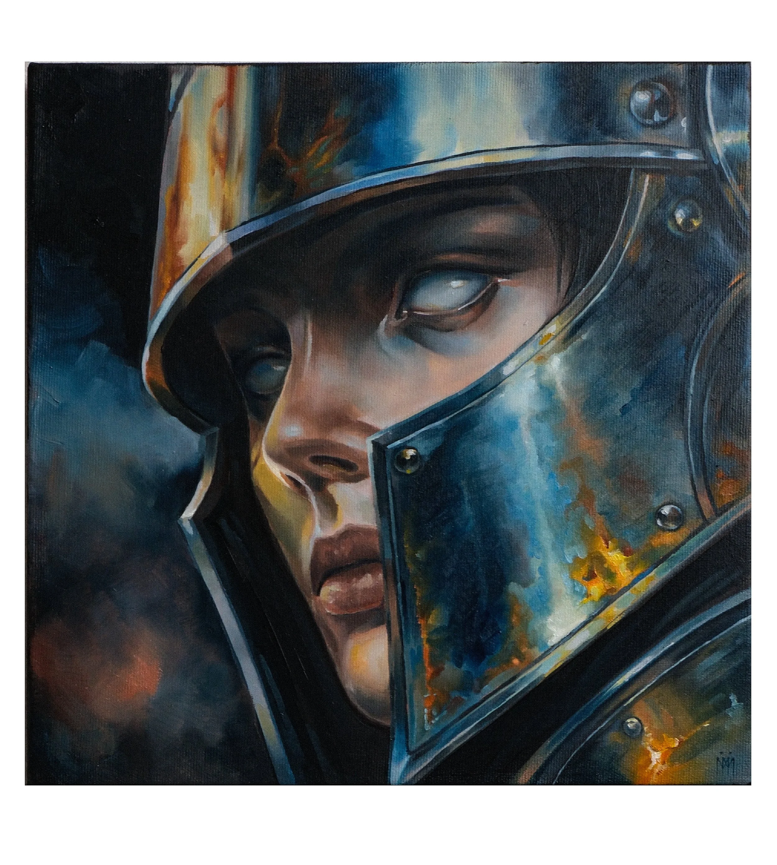 KNIGHT OF JUSTICE  || 
40^40 CM \ OIL ON CANVAS \ 2026