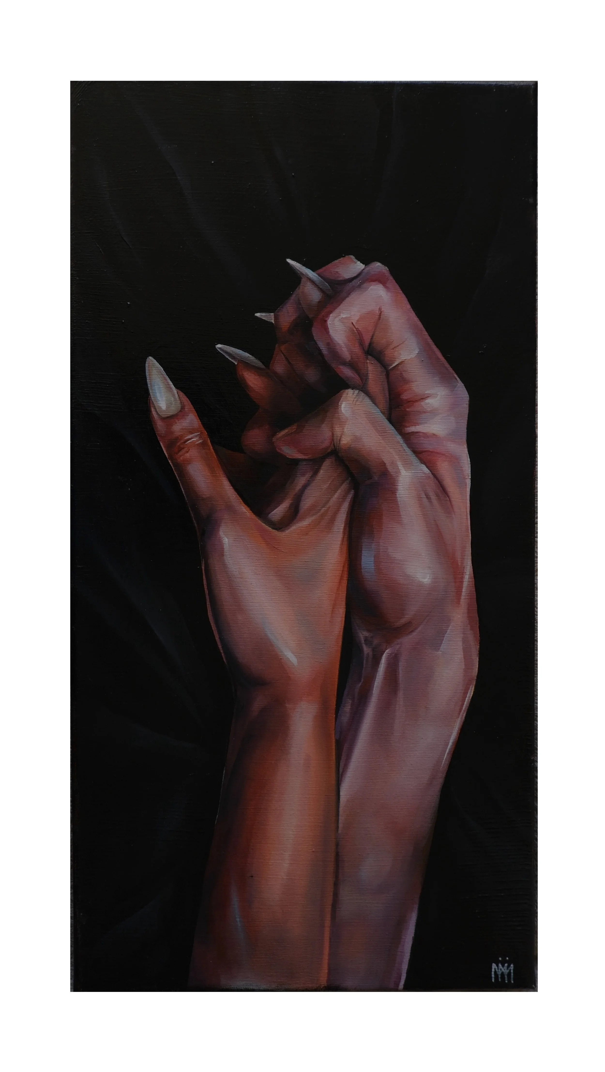 HANDS#3
||   OIL ON CANVAS\ 2024 \60^30 cm