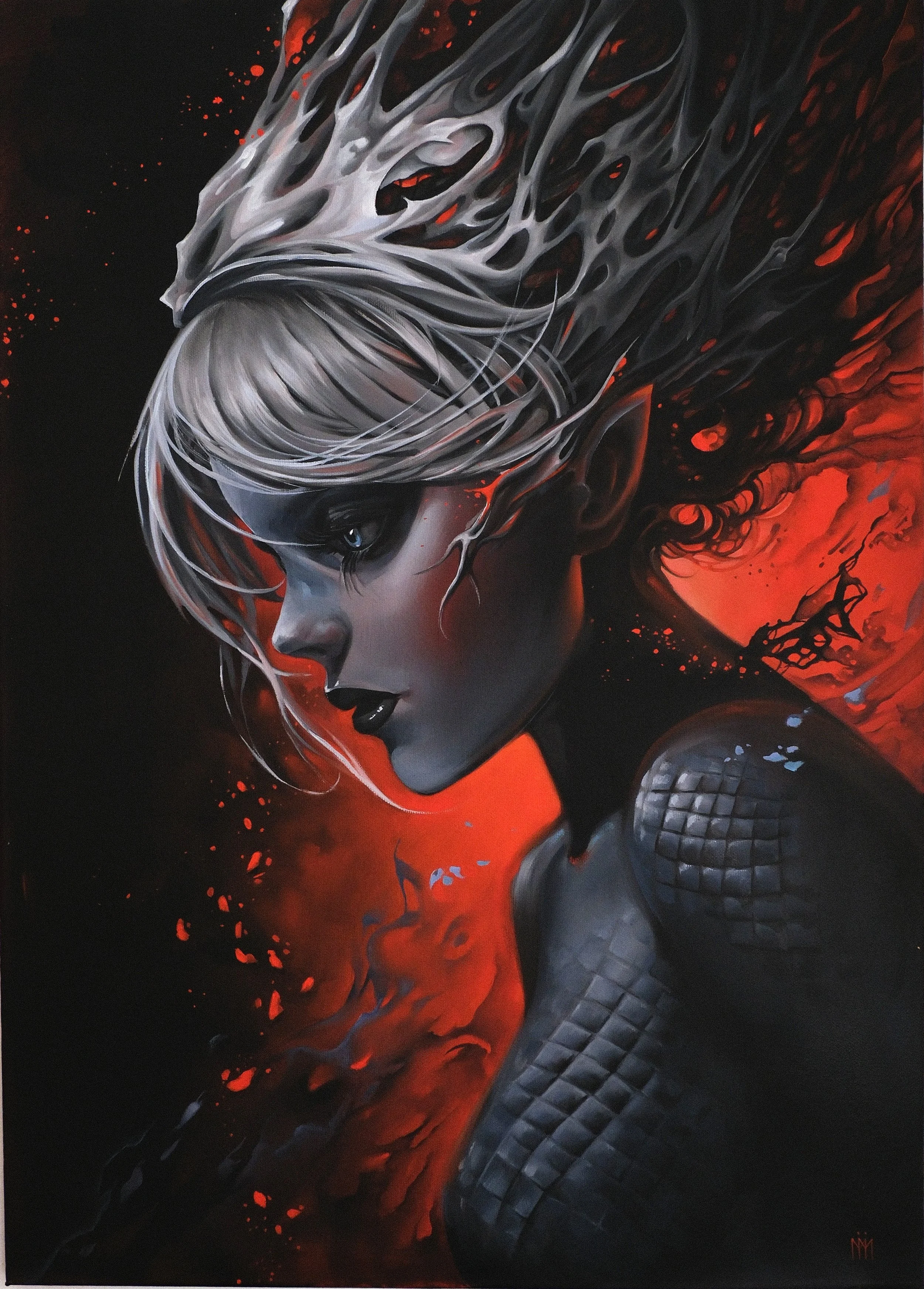 HEL
|| OIL ON CANVAS\ 2025 \70^50 cm
