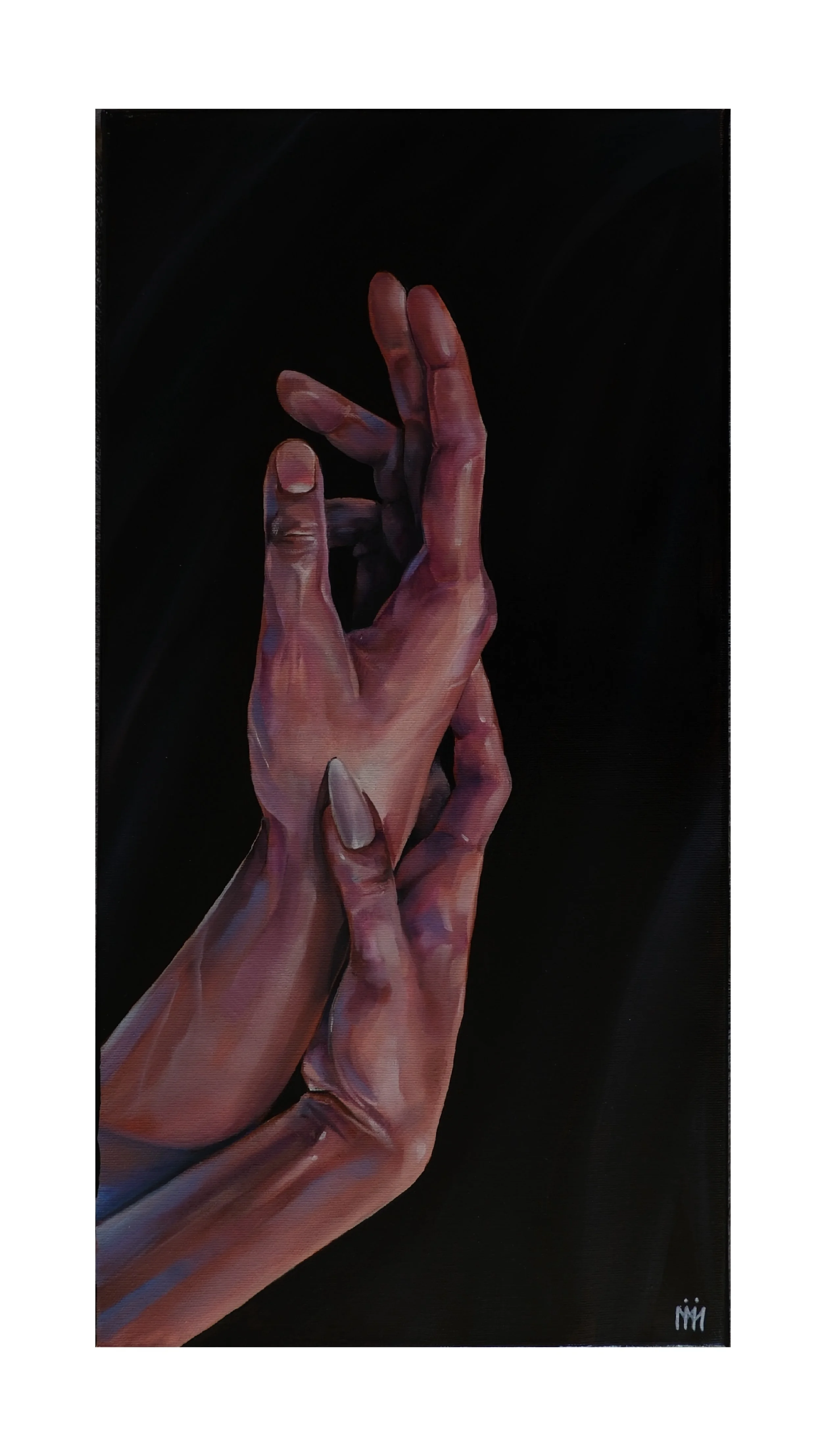 HANDS #1
||  OIL ON CANVAS \2024\  60^30 cm