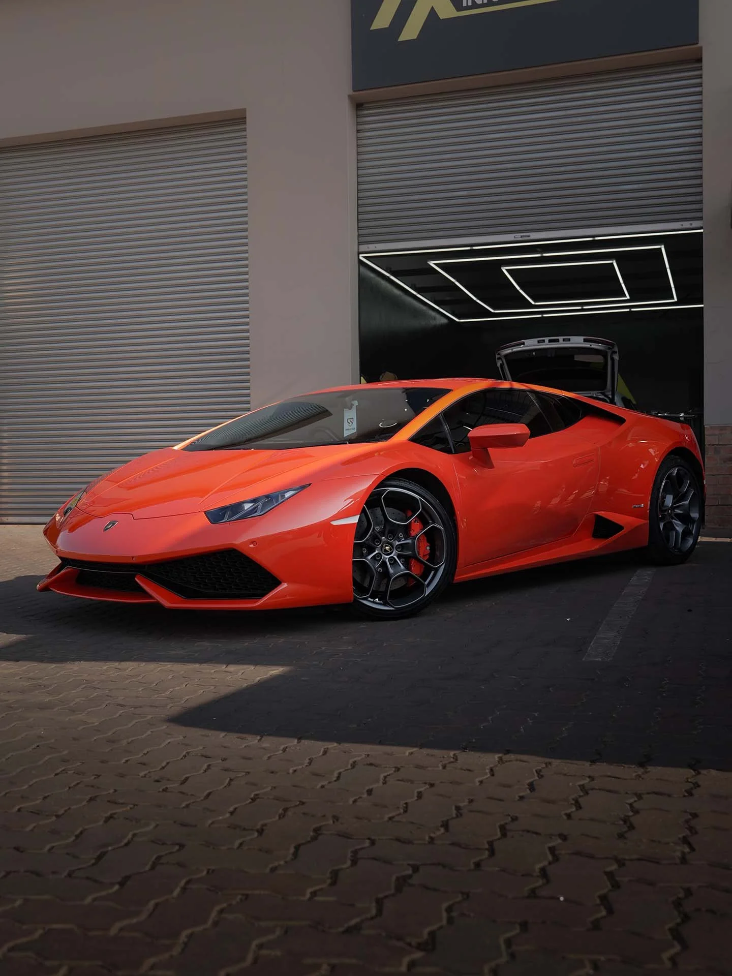 Lamborghini with full PPF done by Innovation Auto at kyalami