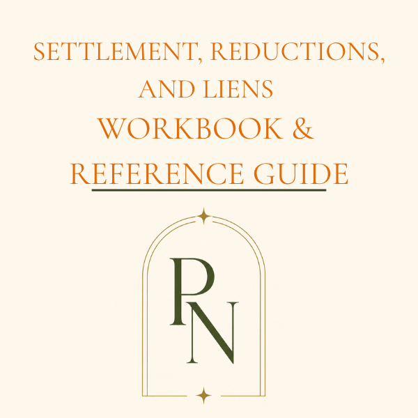 Settlements, Reductions & Liens