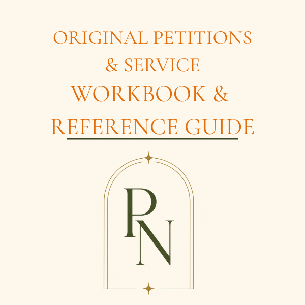 Original Petitions & Service