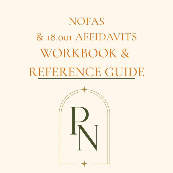 NOFAs & 18.001 Affidavits