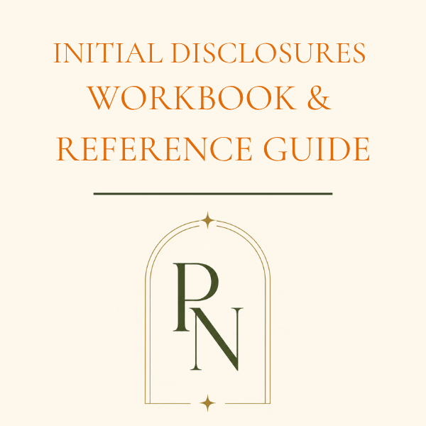 Initial Disclosures