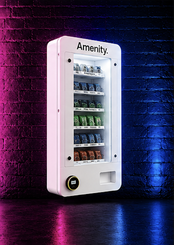 White Amenity Box, Touchless Vending Machine | AmenityBox