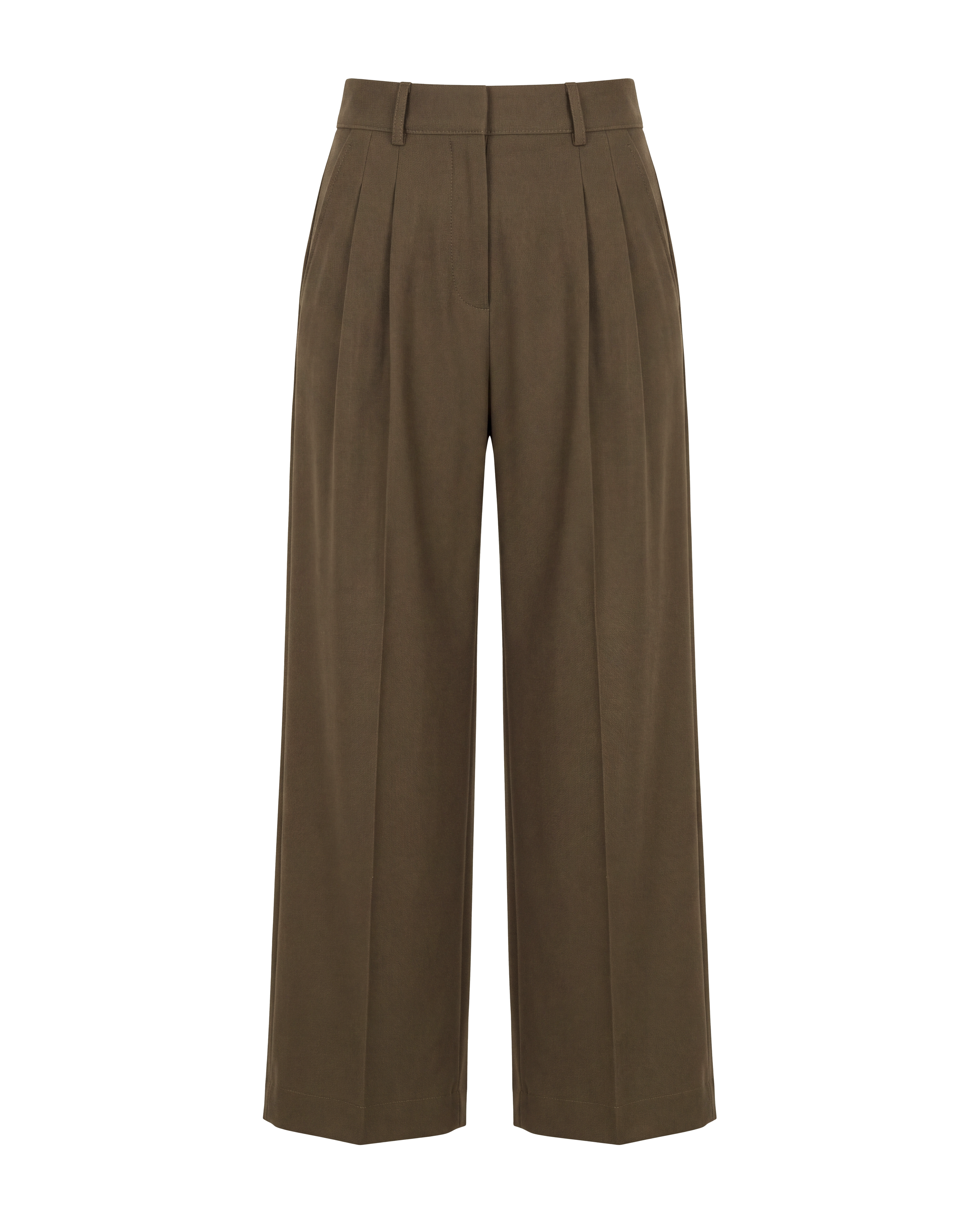 Brown Wide Leg Trousers