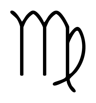icon of zodiac sign virgo