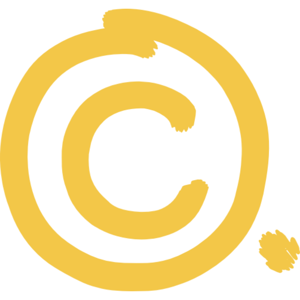 Yellow spiral pattern with a smaller patch of yellow near the outer edge on a black background.