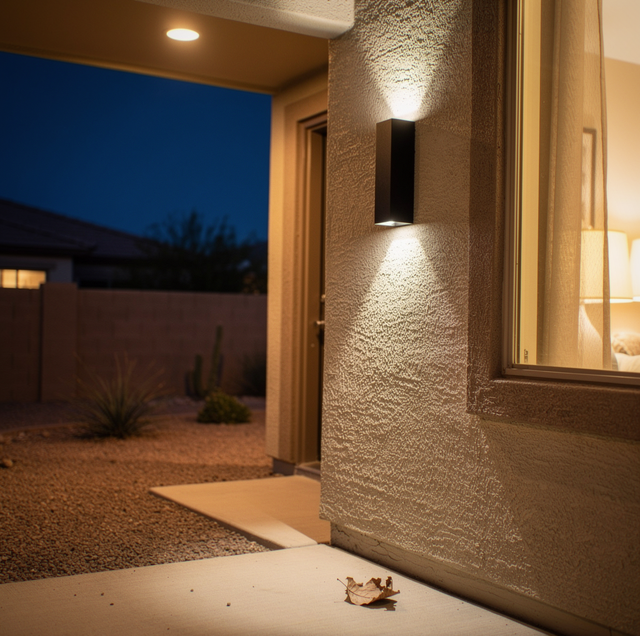 burnt out bulb in outdoor porch light fixture