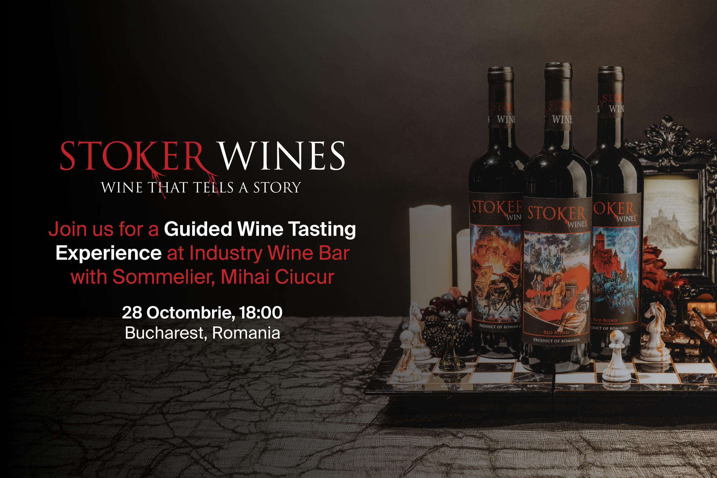 28 Oct: Stoker Wines: An Evening of Wine &amp; Storytelling