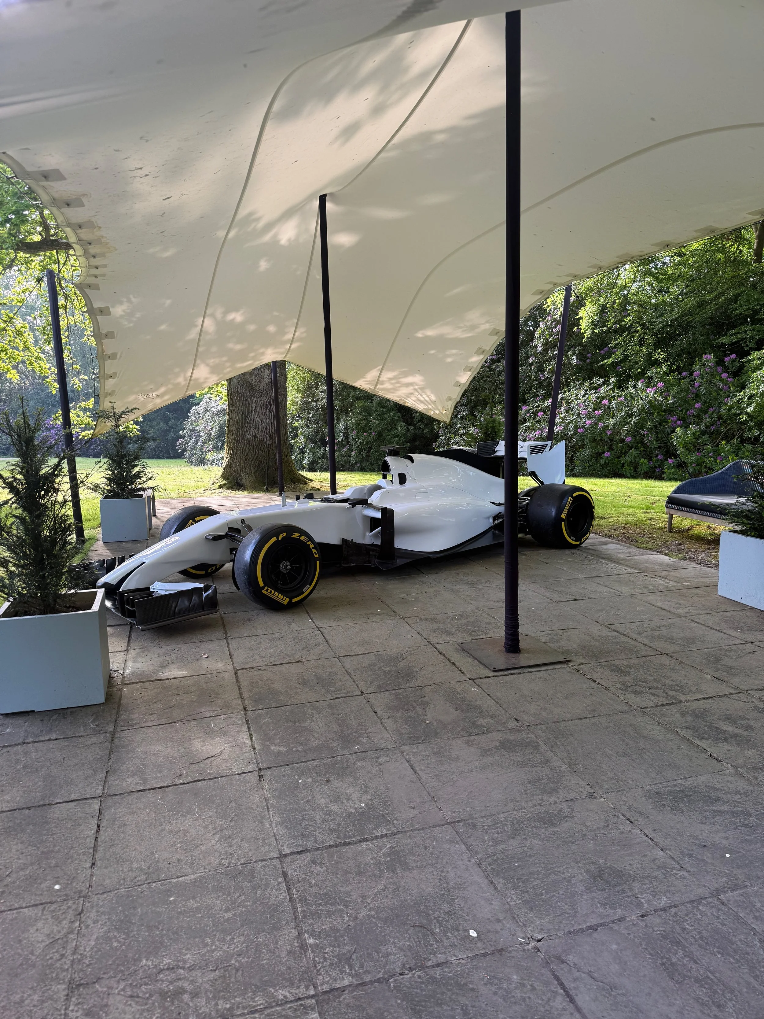 Genuine Formula Party Show Car. Featuring Qualifying Package Branding. Supplied for a Wedding.