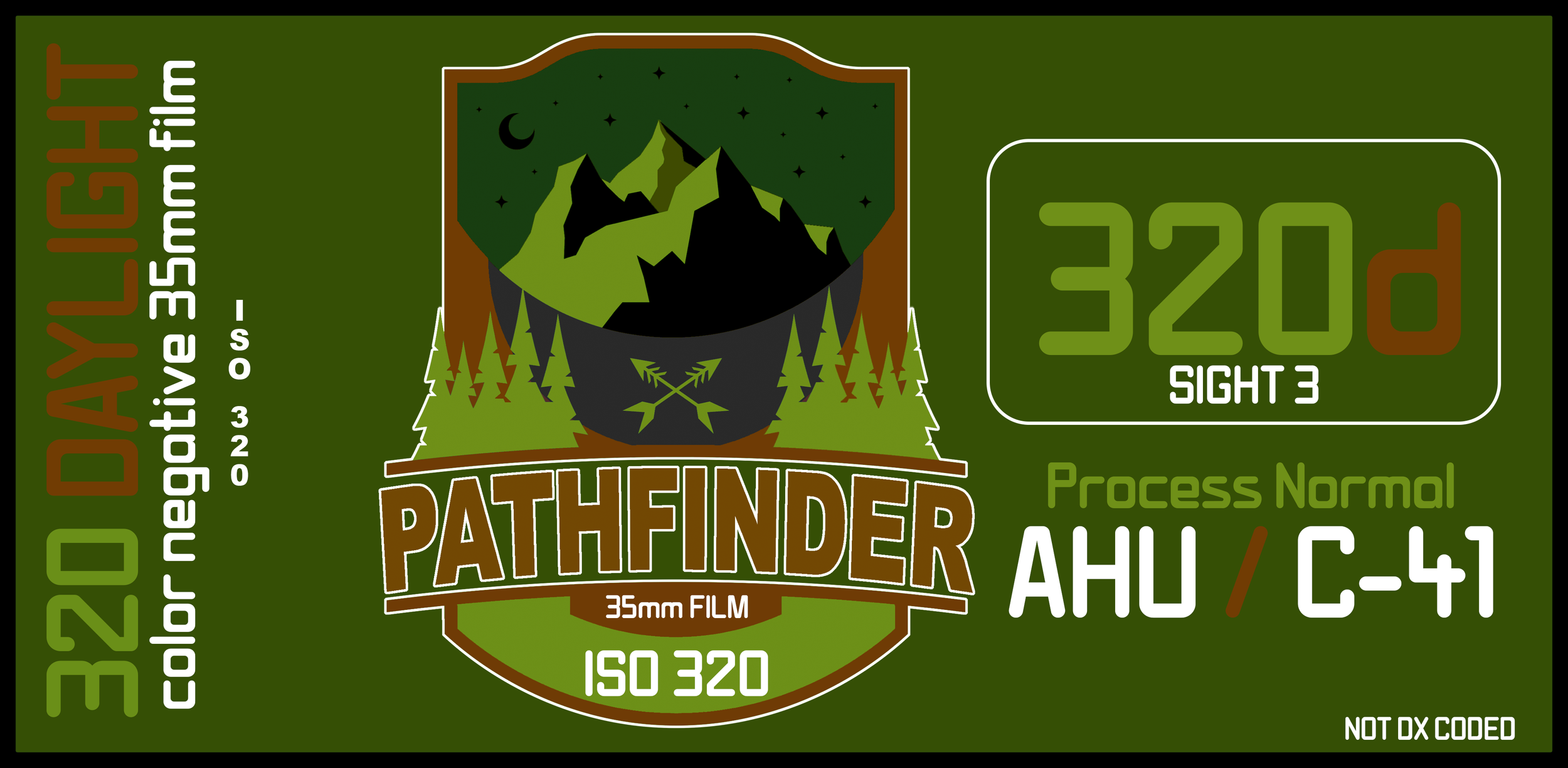 Pathfinder 320D - 35mm Motion Picture Film for Photographers - Made in the USA