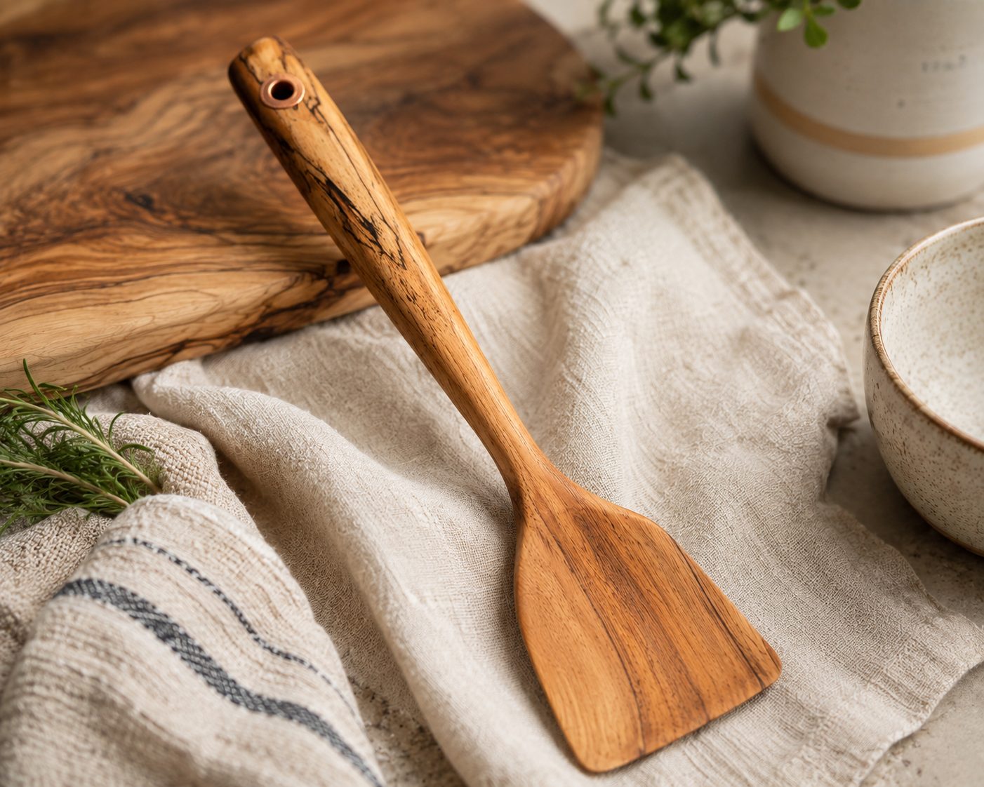 Spalted Pecan Spatula — PC-SPA-001 | KG Collection