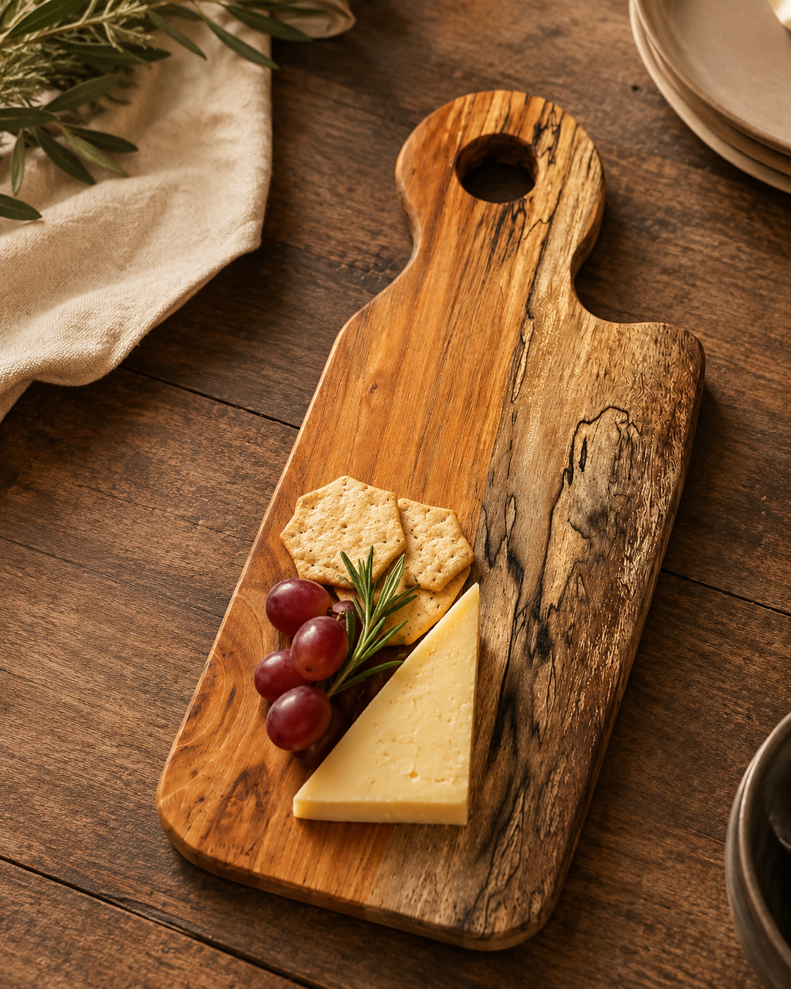 Spalted Pecan Serving Board — PC-BD-001