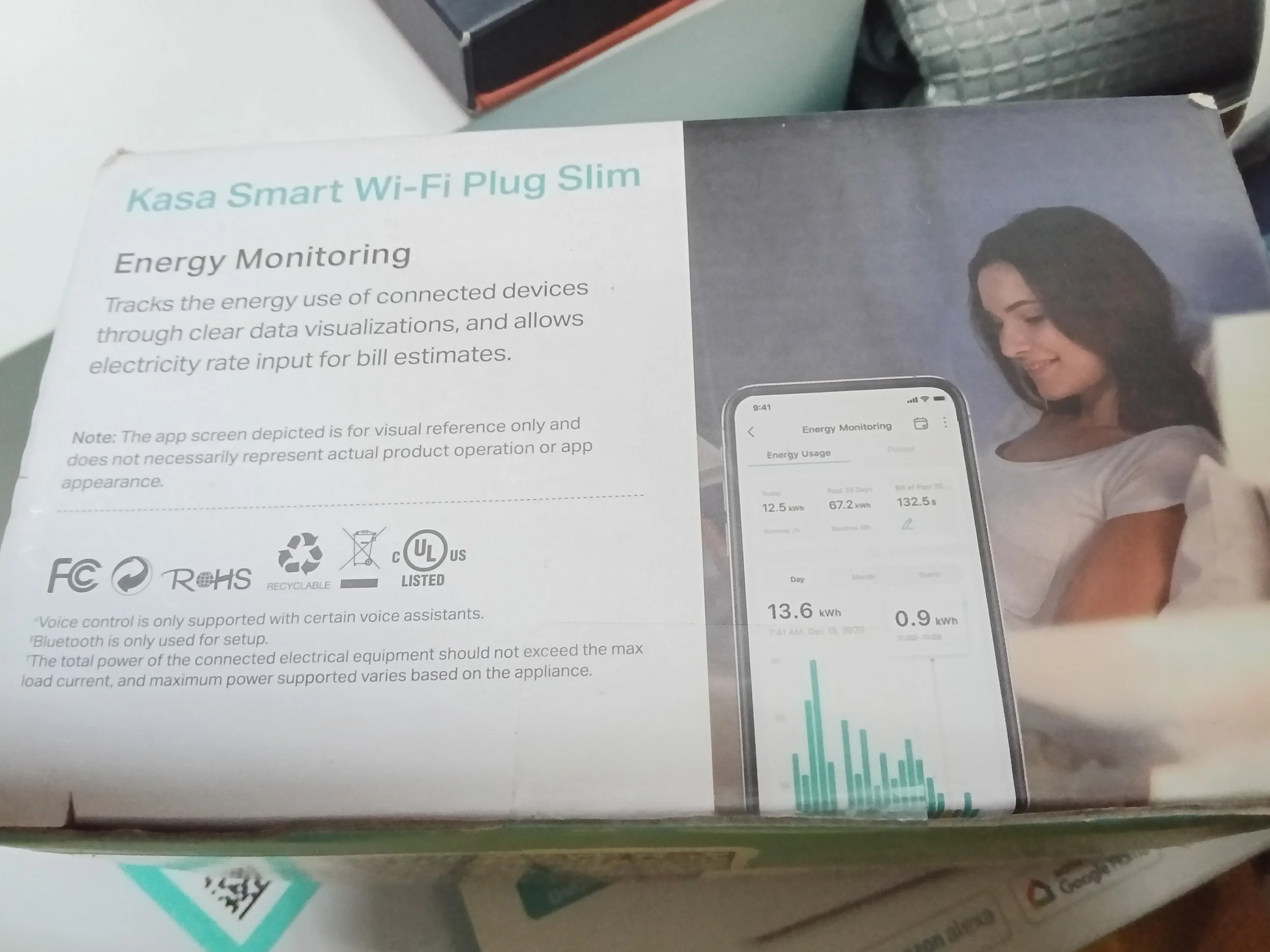 Kasa Smart Wi-Fi Plug Slim with Energy Monitoring