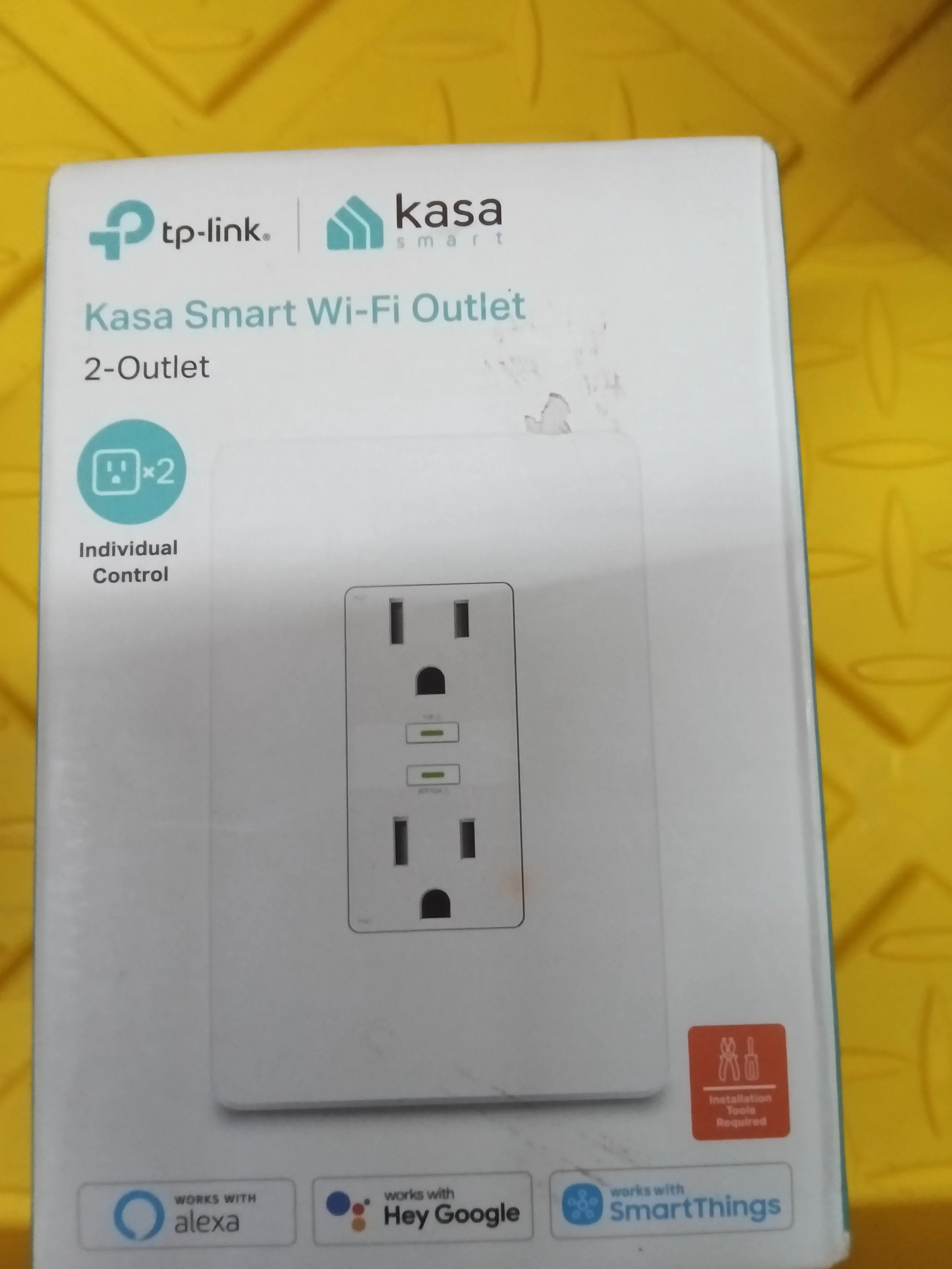 Kasa Smart Wi-Fi 2-Outlet by TP-Link