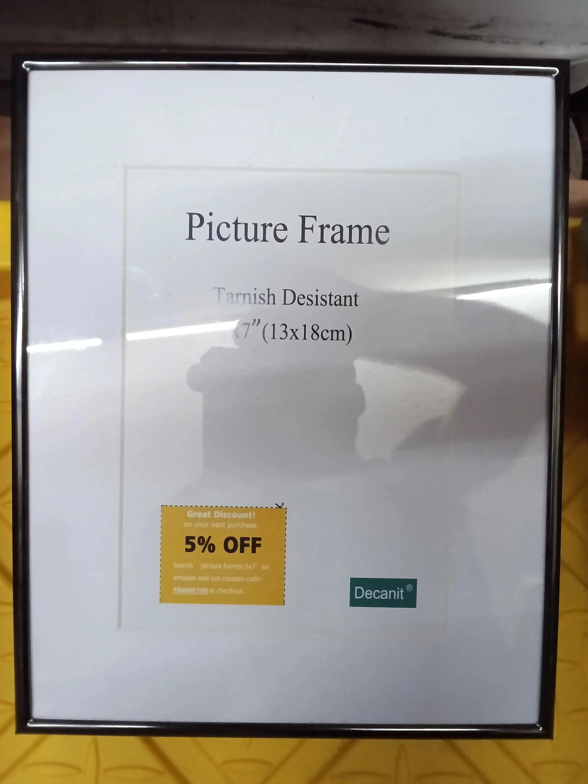 Tarnish-Resistant 5x7 Picture Frame