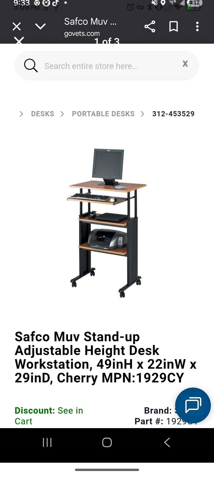 Safco Muv Adjustable Stand-up Desk