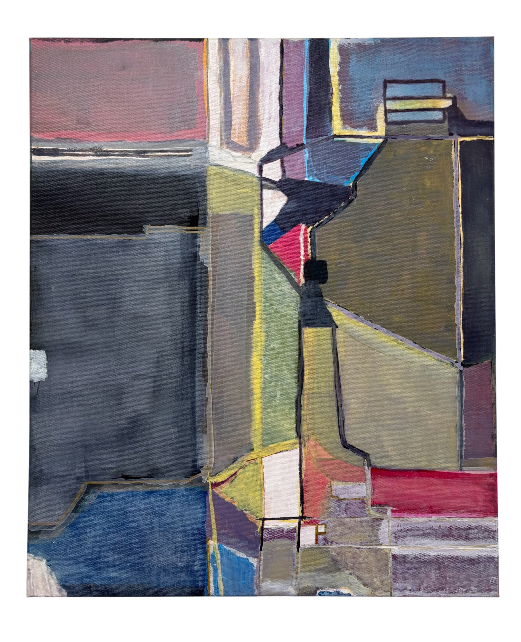 Listen to the night, 2021. Acrylic on canvas - 60x50x3,5 cm