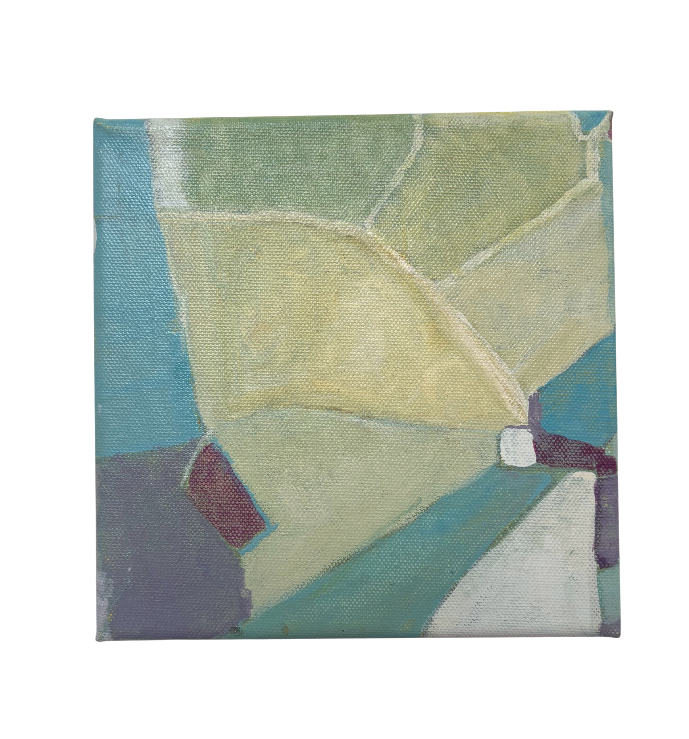 Waiting with the eyes, 2022. Acrylic on canvas - 20x20x3 cm
