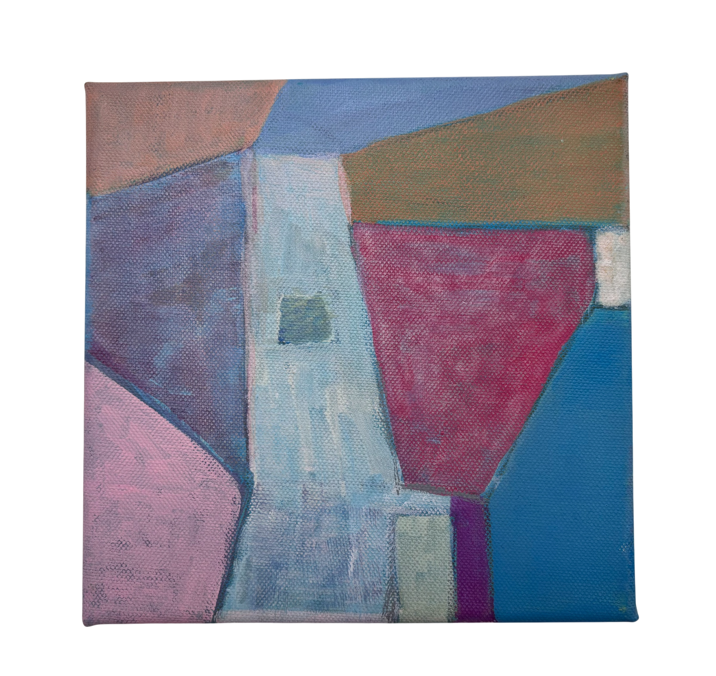 A sunset without fear, 2022. Acrylic on canvas - 20x20x3 cm