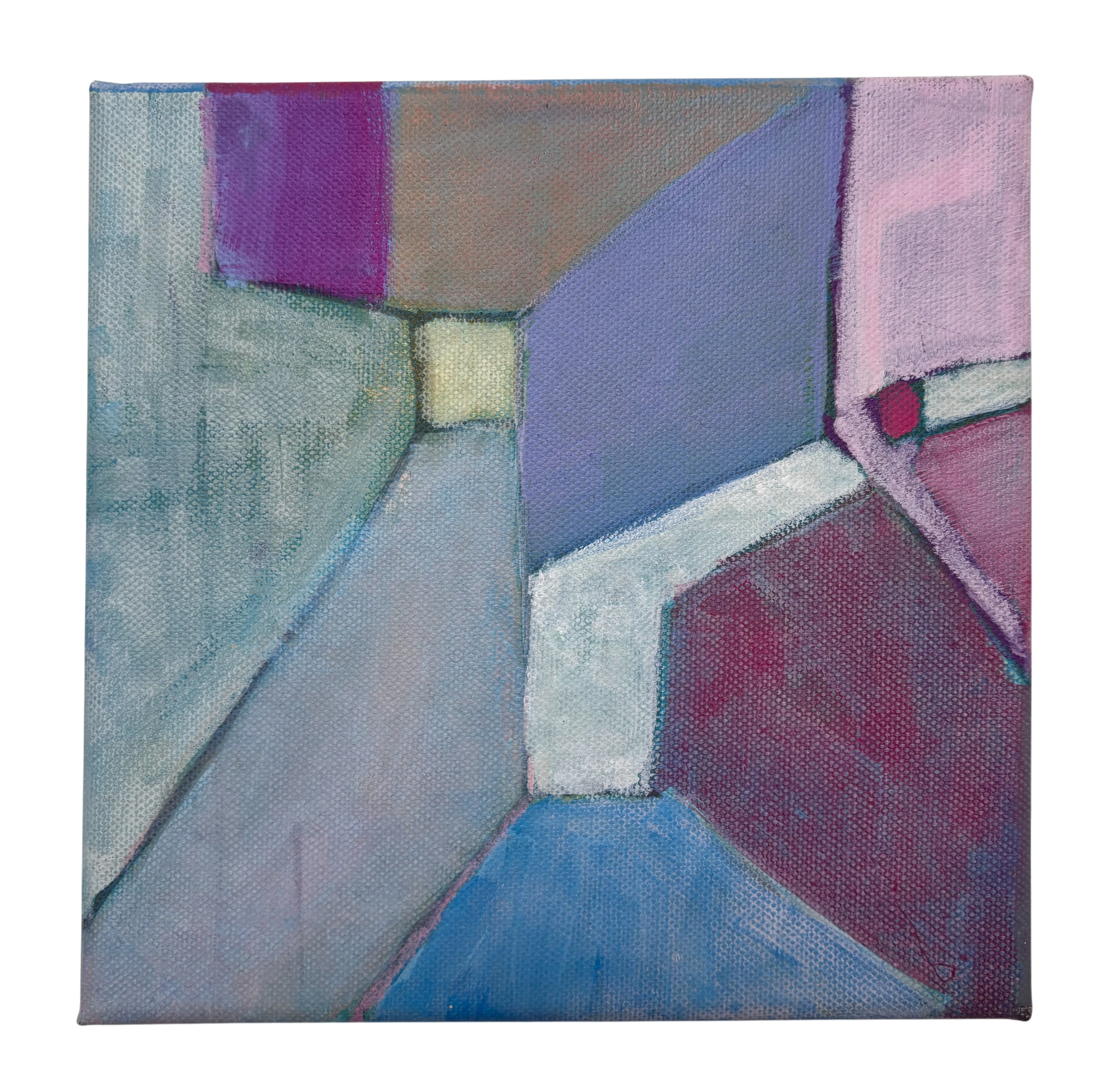 Inside [to make space] 2022. Acrylic on canvas - 20x20x3 cm