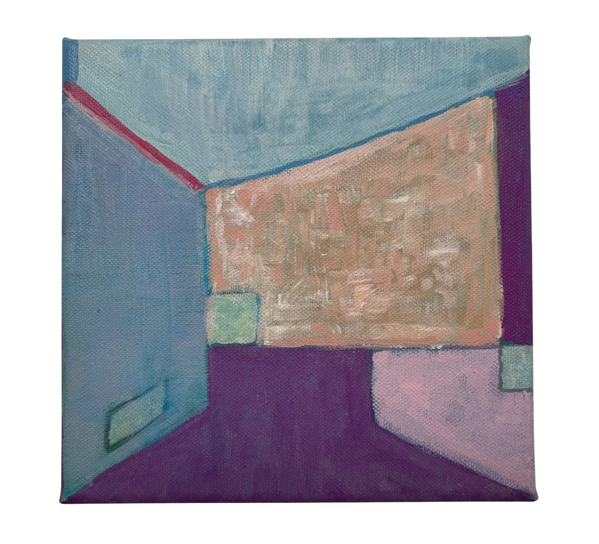 Unknown target, 2022. Acrylic on canvas - 20x20x3 cm