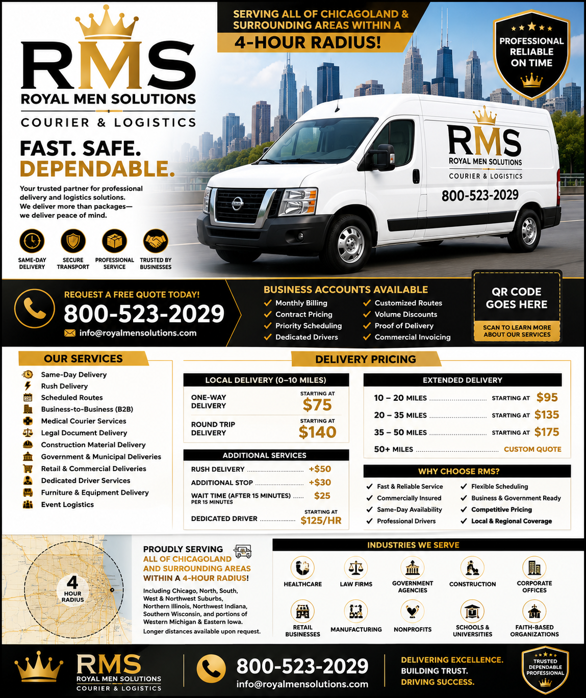 Royal Men Solutions Delivery Service