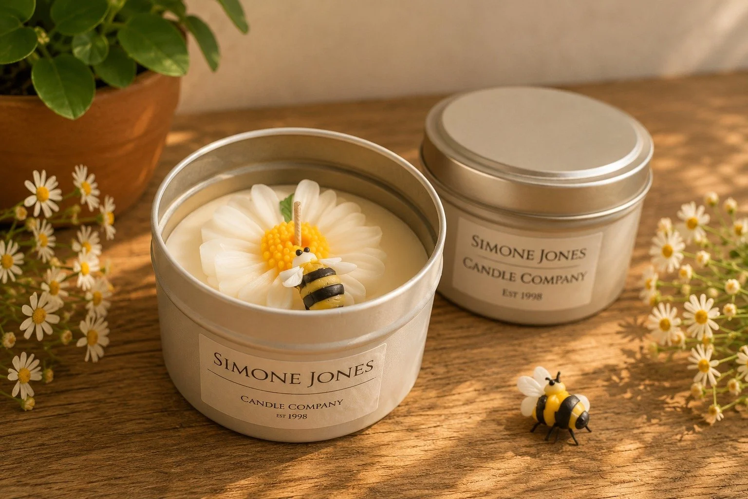 Bee Candle Tin