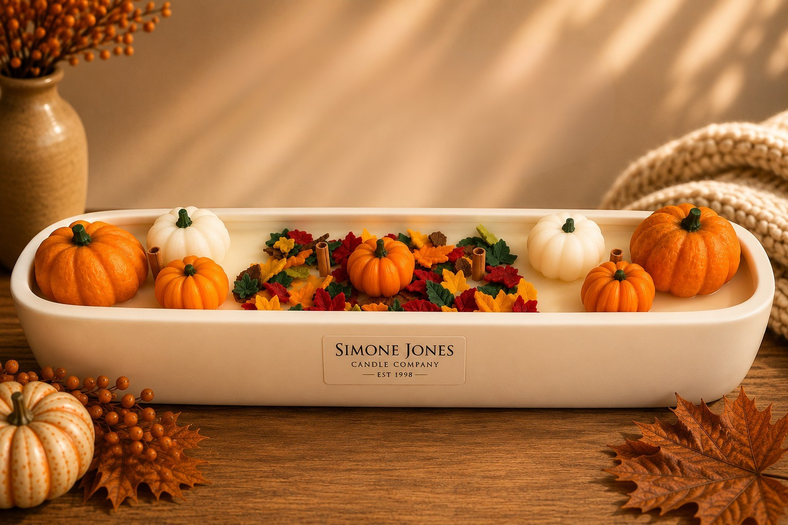 Autumn Baguette Loaf Candle