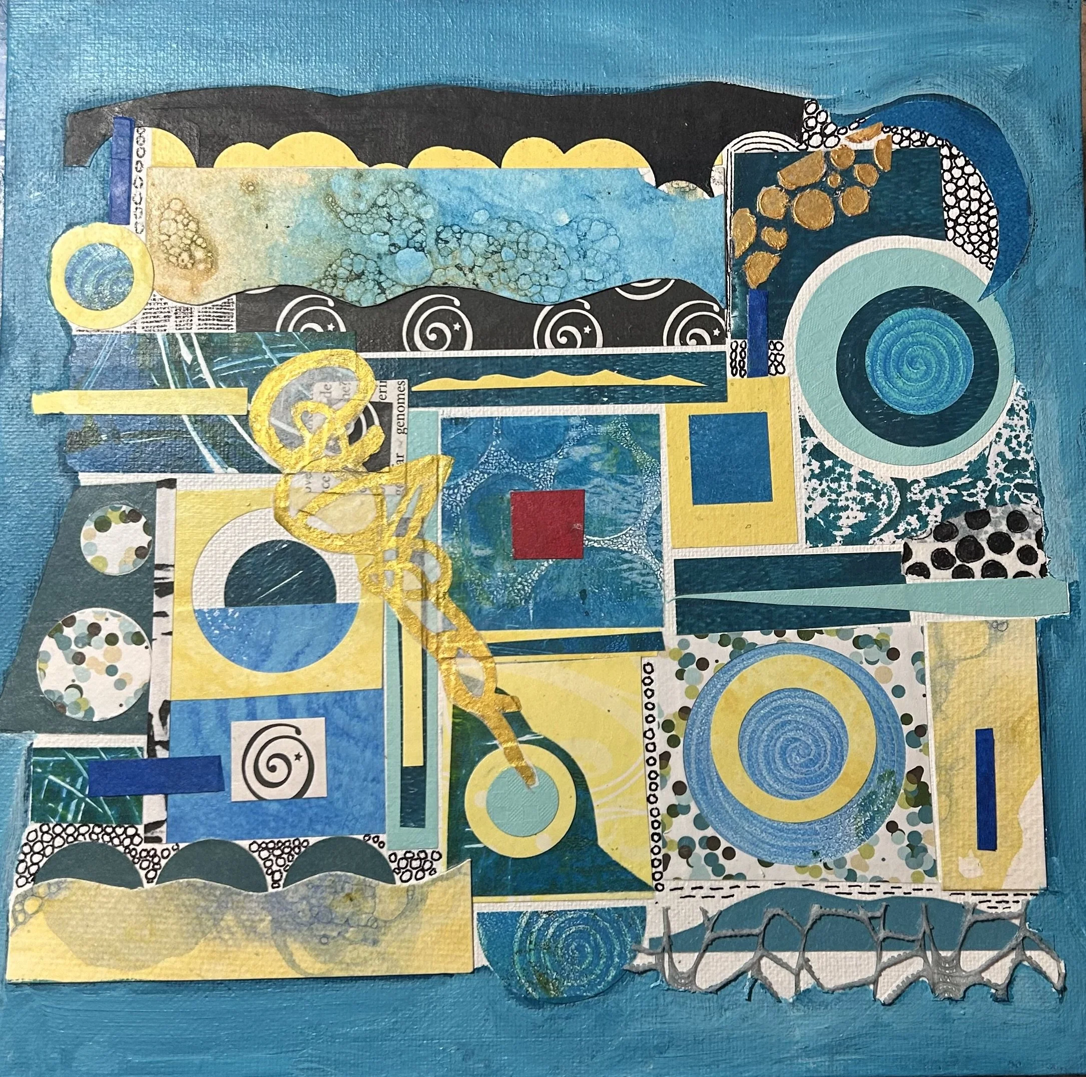10x10 Summer- Framed Original $100.00