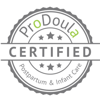 ProDoula Certified Postpartum and Infant Care seal